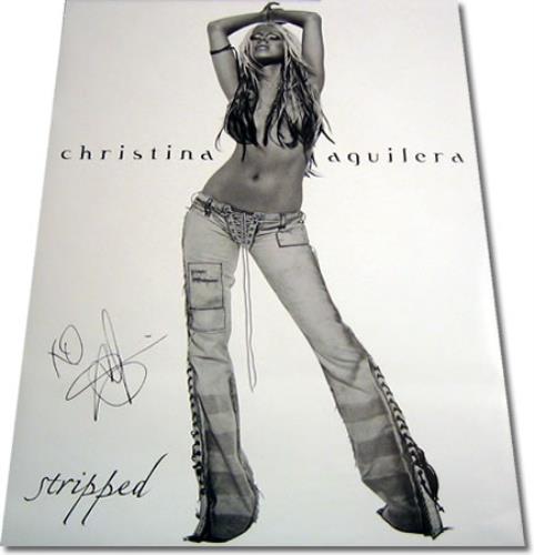 Christina Aguilera Stripped - Autographed Poster + Meet Christina Aguilera Stripped - Autographed Poster + Meet